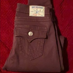 True religion leggings with flaps